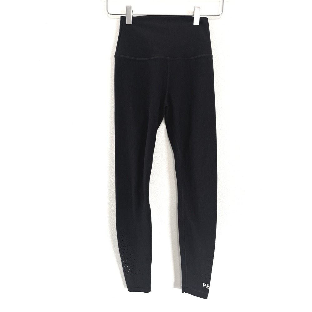 Peloton Cadent High-Rise Laser-Cut‎ Leggings in Black